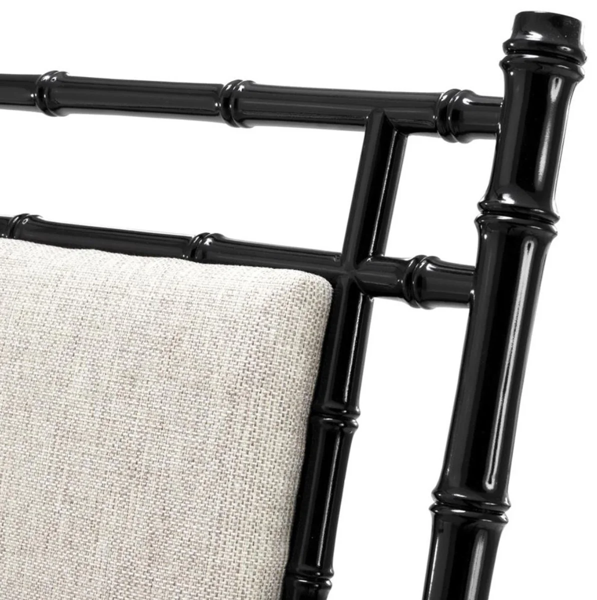 Luxus Esszimmerstuhl mit Armlehnen Piano Schwarz / Naturfarben 63 x 65 x H. 94 cm - Esszimmer & Wintergarten Möbel