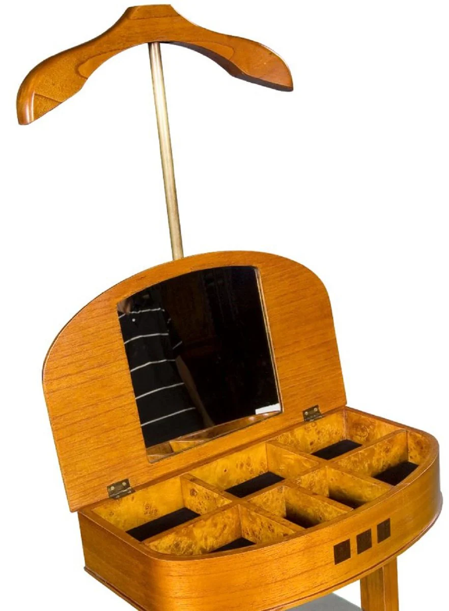 Luxus Dressboy Hellbraun 52 x 34 x H. 100 cm - Kleiderständer - Garderobenständer - Stummer Diener - Schlafzimmer Accessoires - Hotel Accessoires