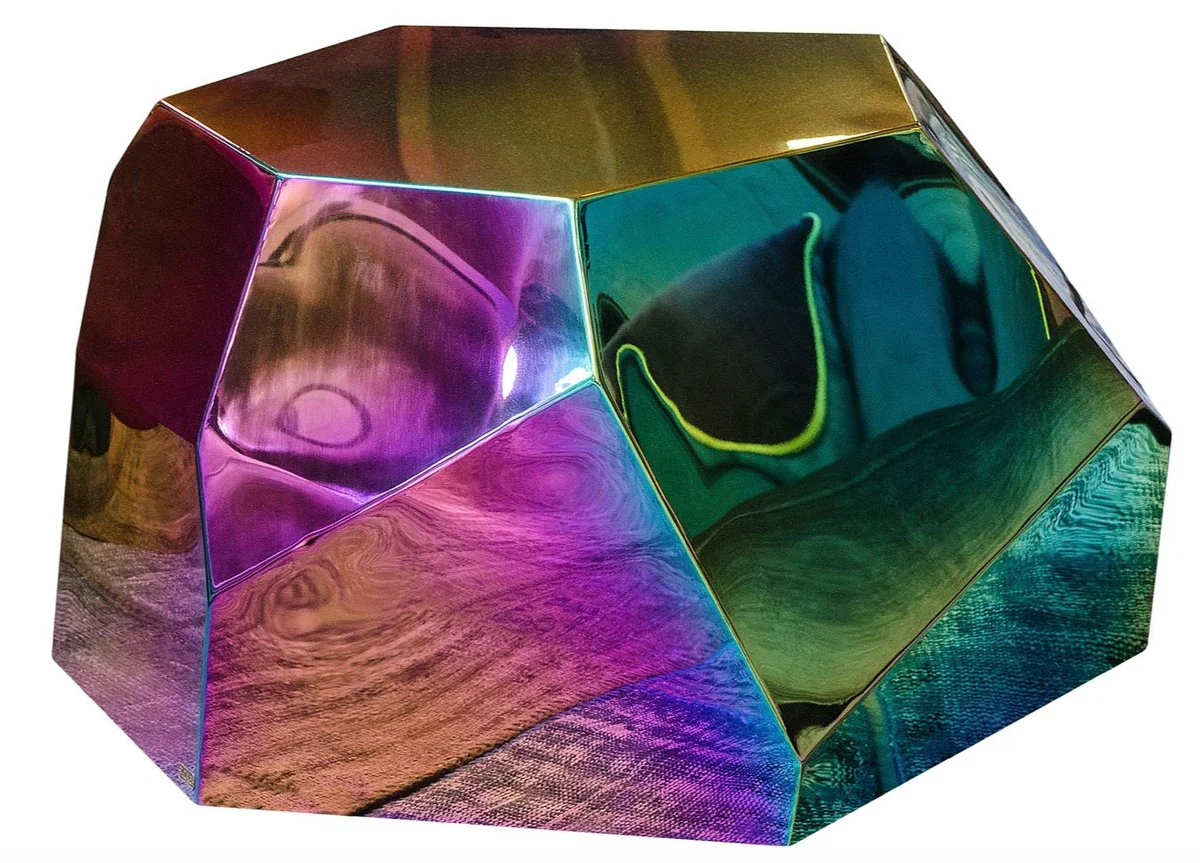 Designer Wohnzimmertisch / Beistelltisch Titan 89 x 90 x H. 45 cm - Designer Kollektion