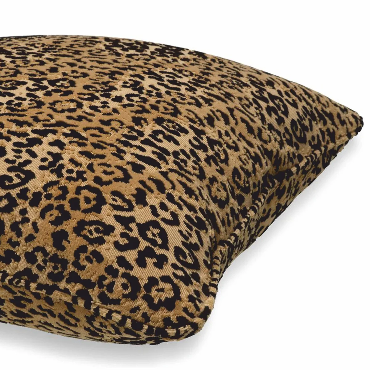 Luxus Deko Kissen Leopard Beige / Schwarz 60 x 60 cm - Deko Accessoires