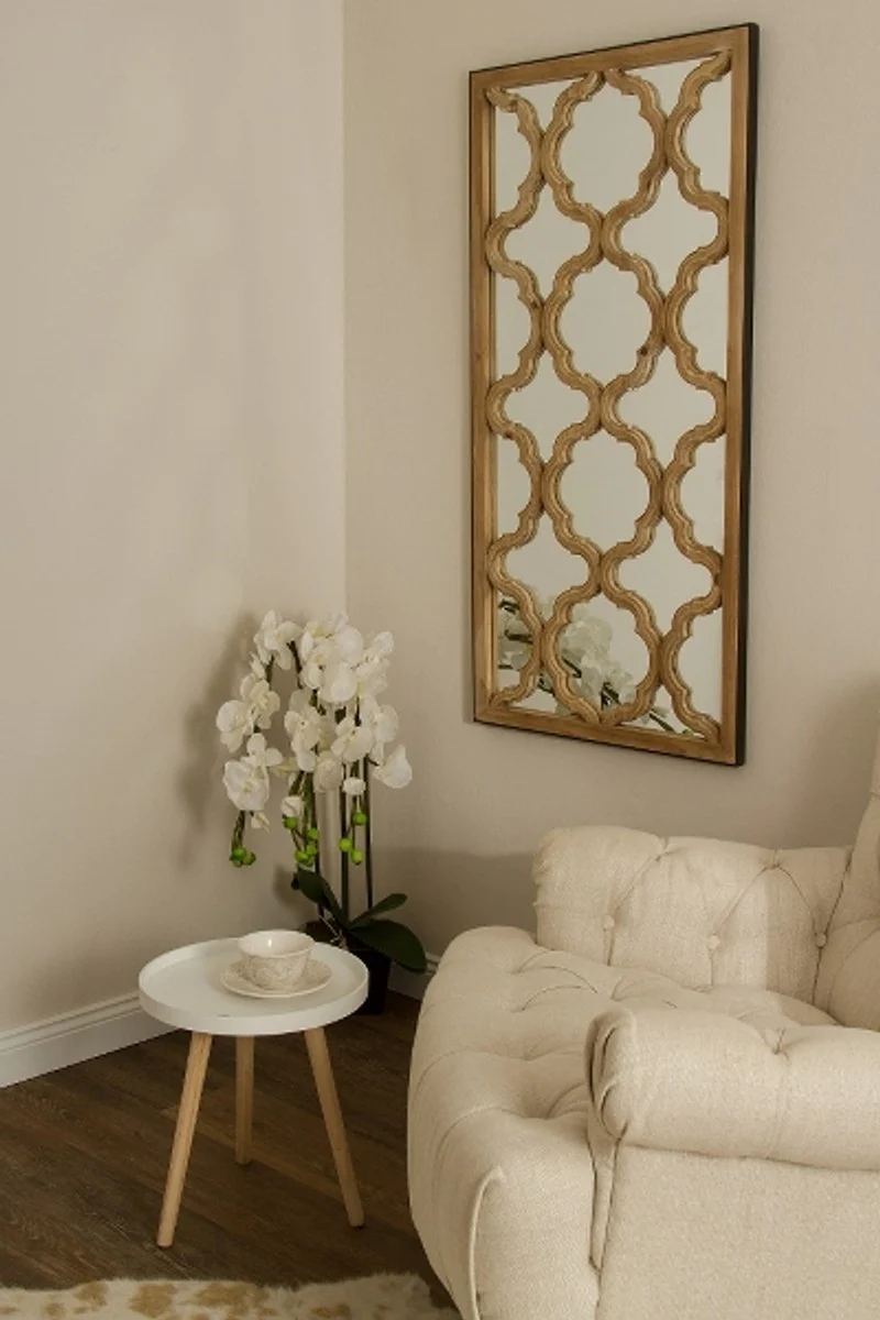 Designer Spiegel / Wandspiegel Naturfarben 61 x H. 122 cm - Designermöbel