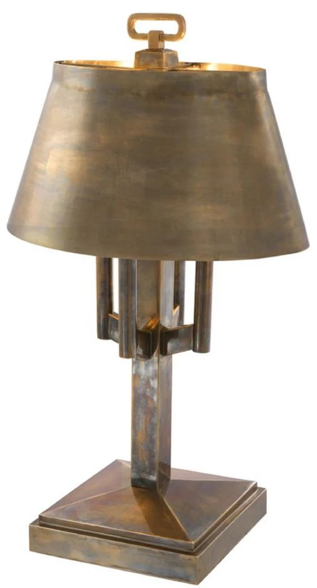 Luxus Tischleuchte Vintage Messingfarben Ø 52 x H. 85 cm - Hotel & Restaurant Tischlampe