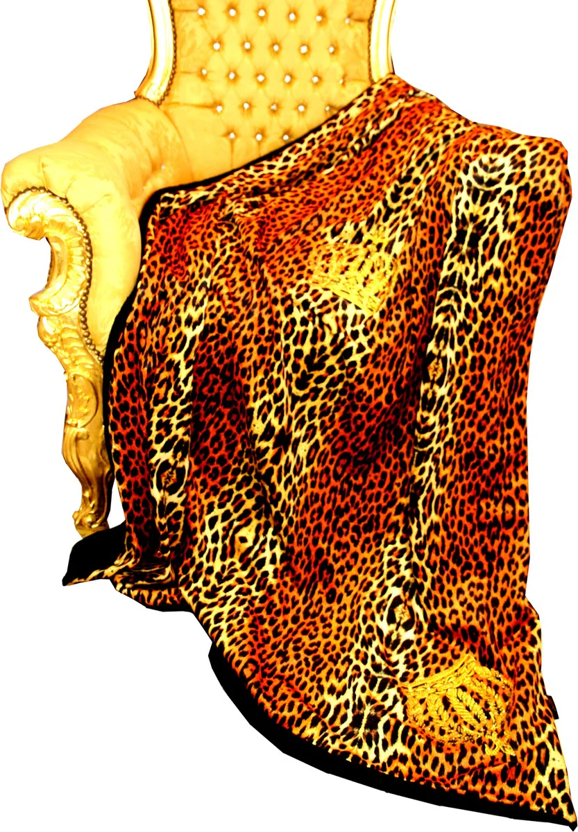 Luxus Wohndecke Pompöös by Barock Leopard / Kronen von Harald Glööckler mit Glitzersteinen