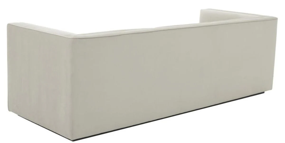 Luxus 3er Sofa Hellgrau 231 x 86 x H. 73,5 cm - Luxus Wohnzimmer Sofa