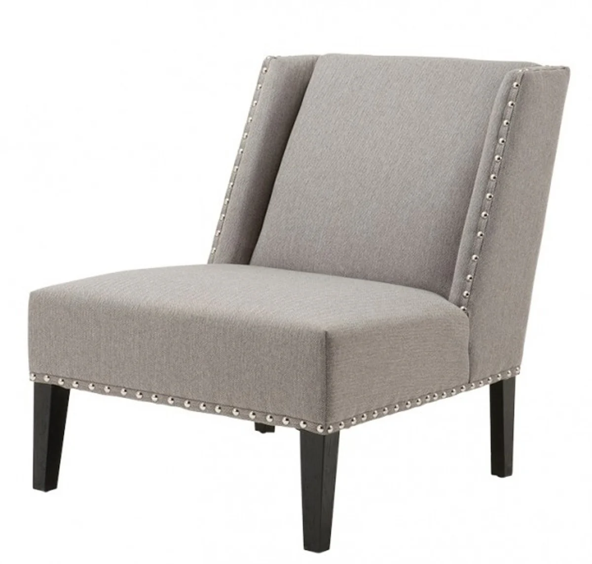 Luxus Art Deco Sessel Grau-Braun - Jugendstil Belle Epoche - Luxury Collection