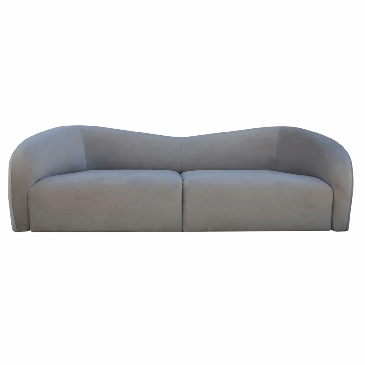 Luxus 3er Wohnzimmer Sofa Grau 238 cm - Wohnzimmer Interior