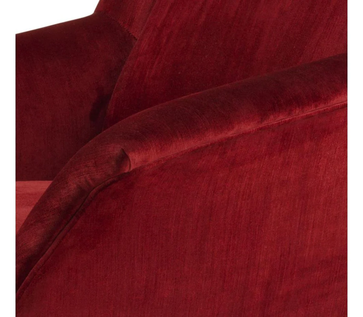 Luxus Sessel Rot 88 x 80 x H. 91 cm - Designer Club Möbel