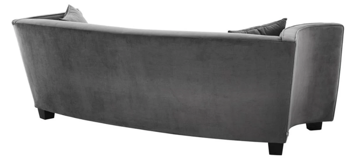 Luxus Sofa Grau 226 x 110 x H. 74 cm - Luxus Wonzimmer Möbel