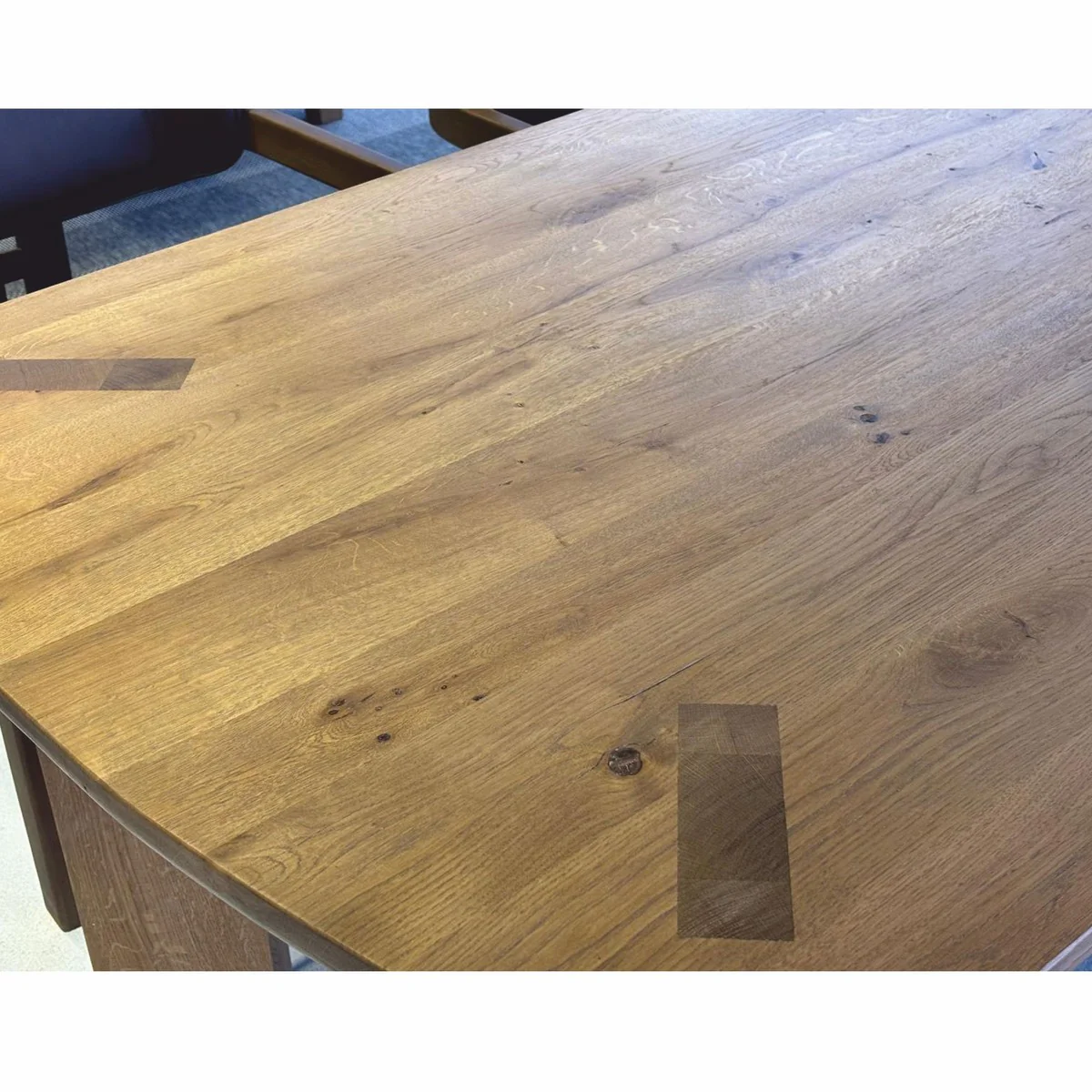 Luxus Eichenholz Esstisch Braun 240 cm - Esszimmer Möbel