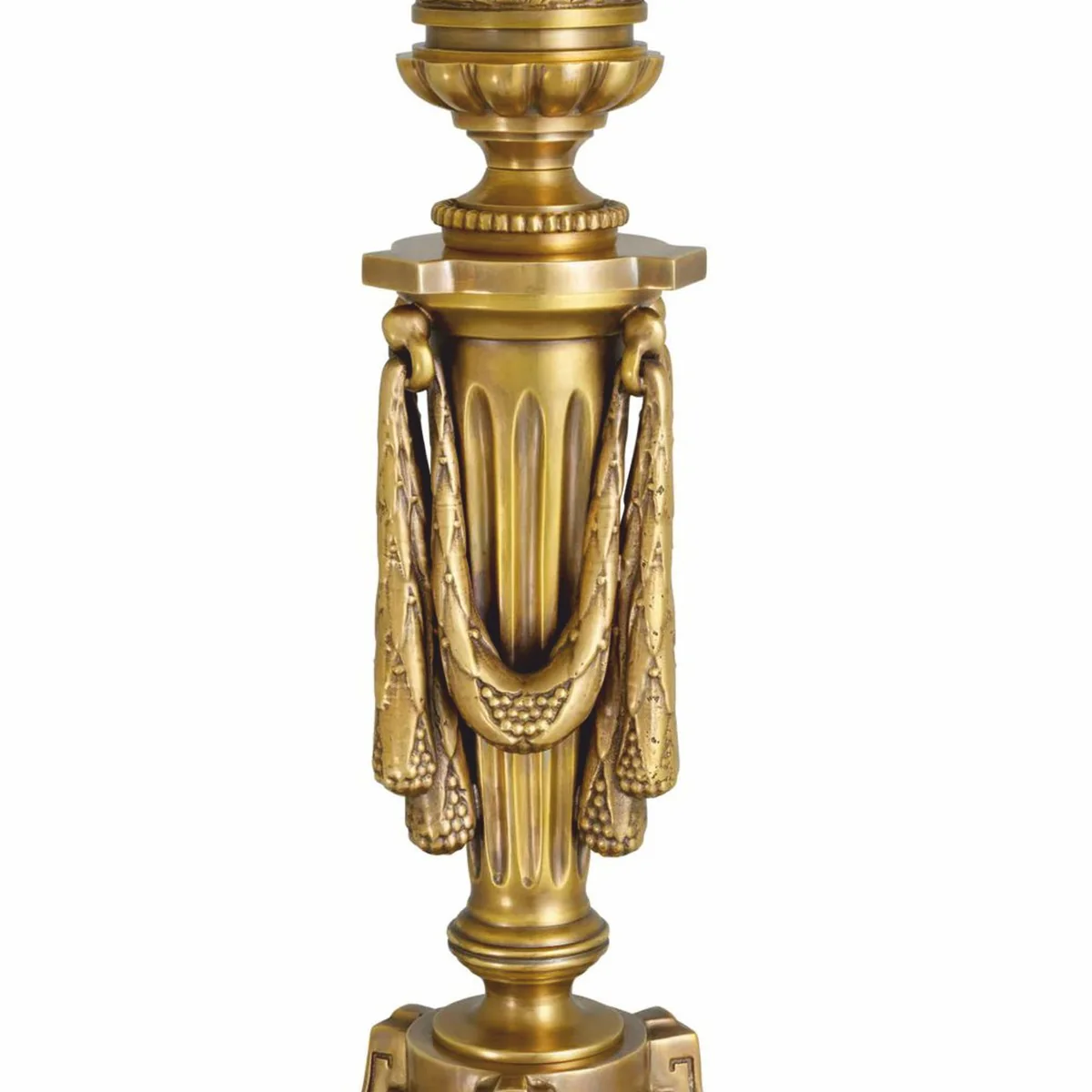 Luxus Barock Tischleuchte Antik Gold / Rot H. 83,5 cm - Barock Schreibtischleuchte