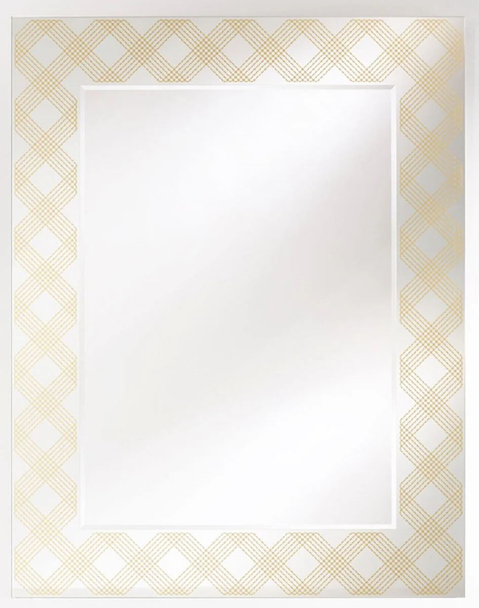 Designer Wandspiegel Bronze 98 x H. 125 cm - Wohnzimmer Spiegel - Garderoben Spiegel - Luxus Möbel