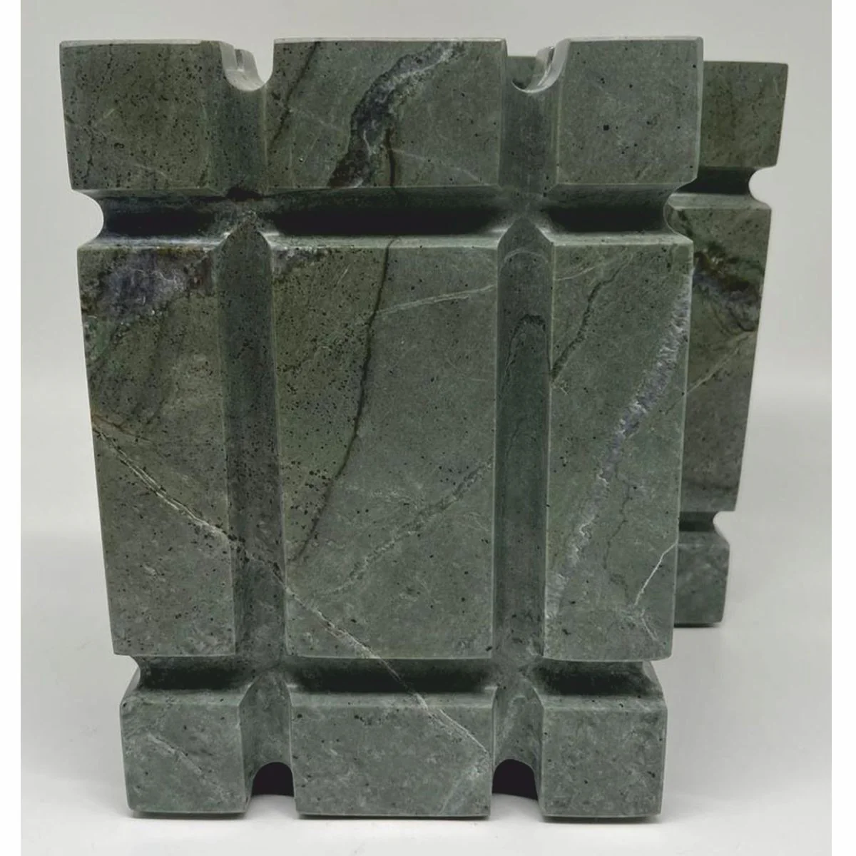 Luxus Marmor Deko Buchstützen Set Grau - Deko Accessoires