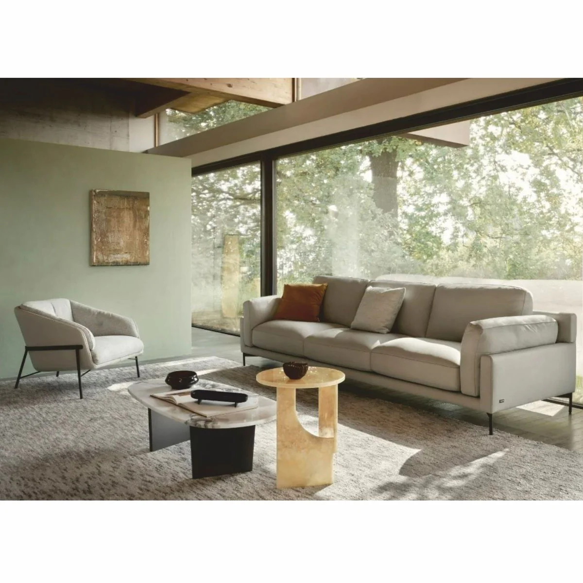Luxus Sofa Grau 300 cm - Luxus Wohnzimmer & Hotel Möbel