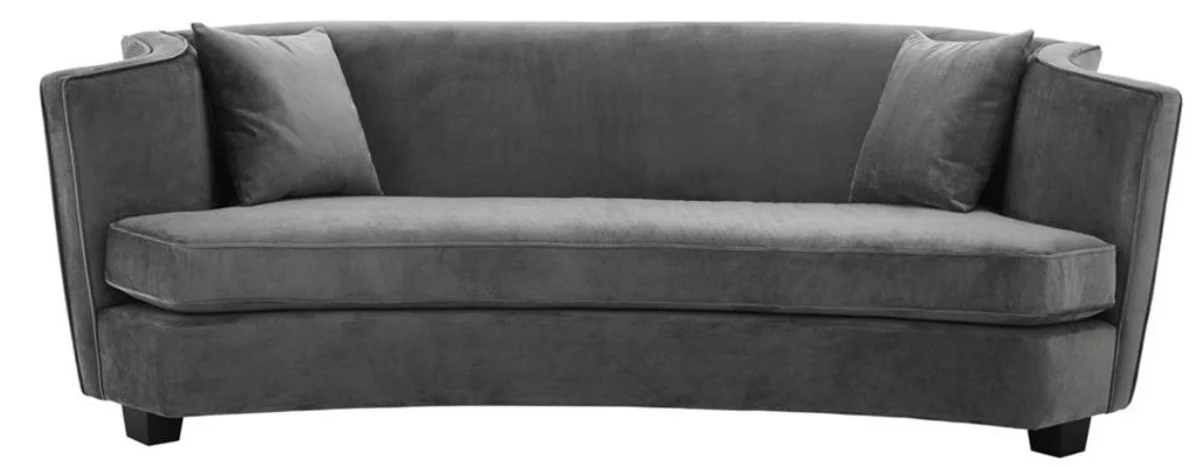 Luxus Sofa Grau 226 x 110 x H. 74 cm - Luxus Wonzimmer Möbel
