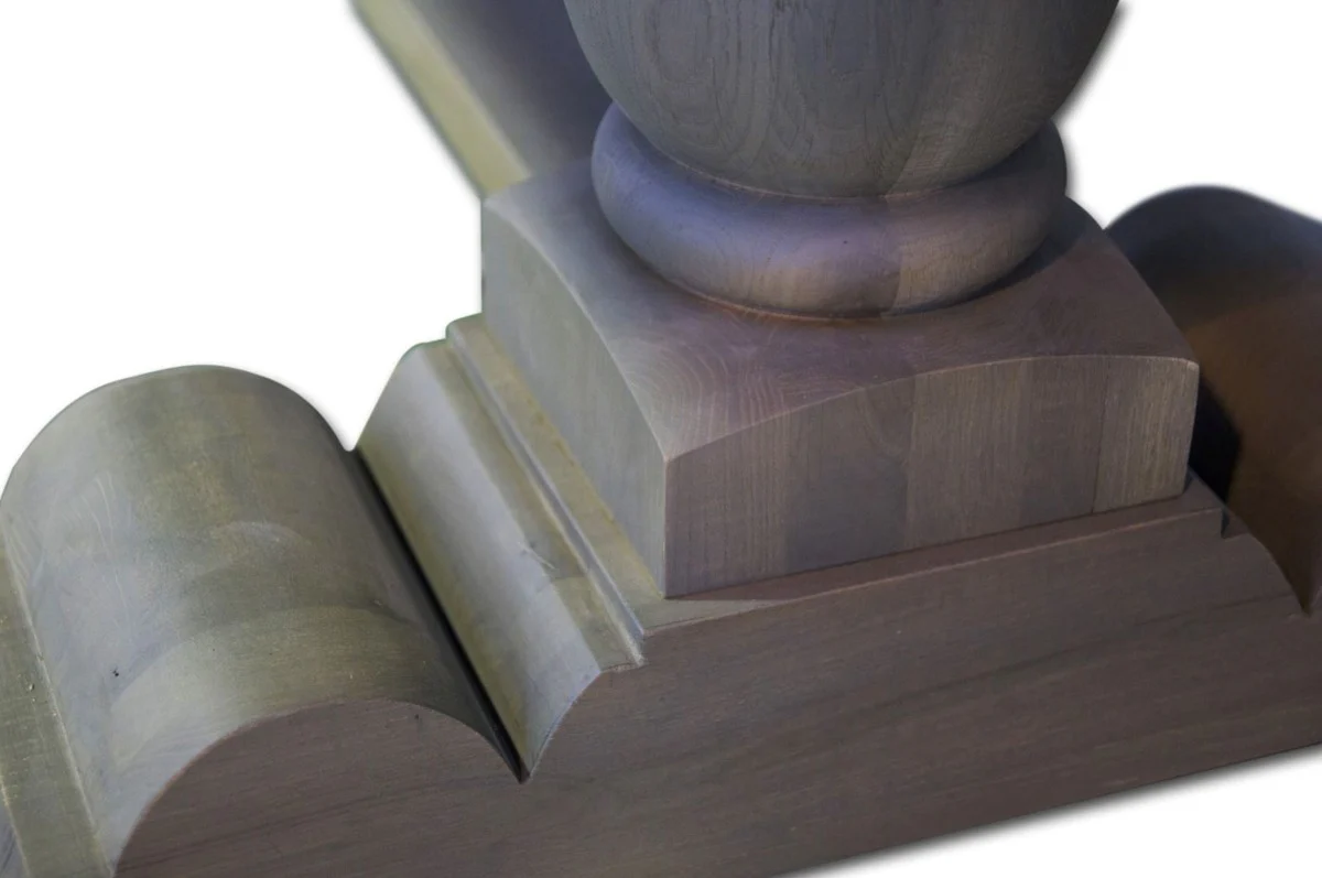 Landhausstil Esstisch Grau - Verschiedene Größen - Rustikaler Massivholz Küchentisch - Rustikale Massivholz Esszimmer Möbel - Landhausstil Esszimmer Möbel