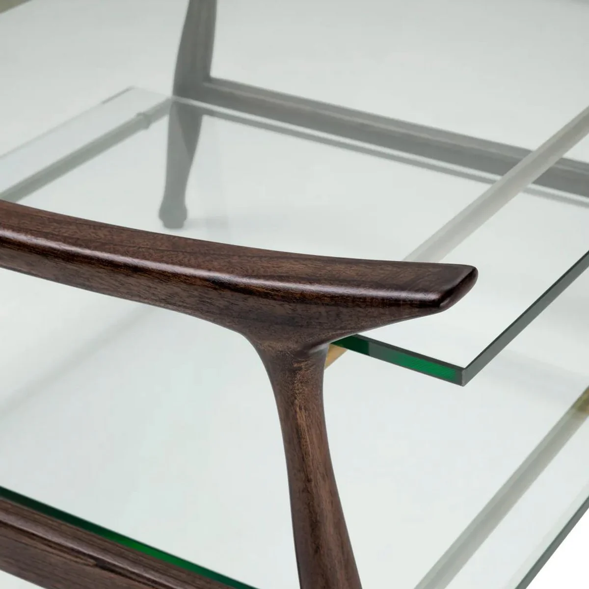 Luxus Couchtisch Braun 74,5 x 75,5 x H. 46 cm