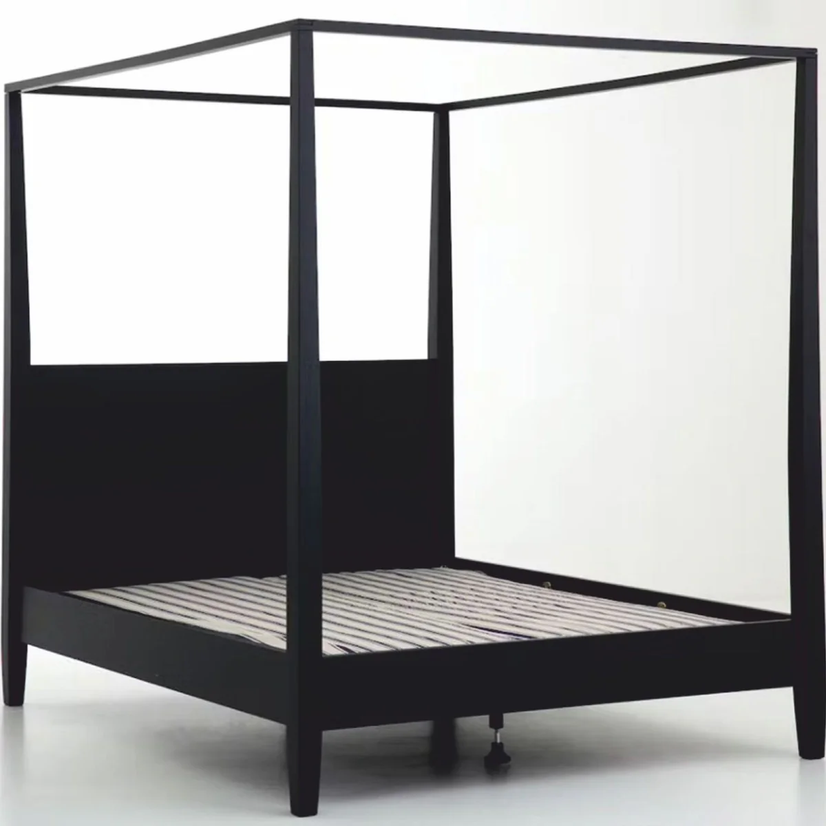 Landhausstil Himmelbett Schwarz - Verschiedene Größen - Schlafzimmer Möbel