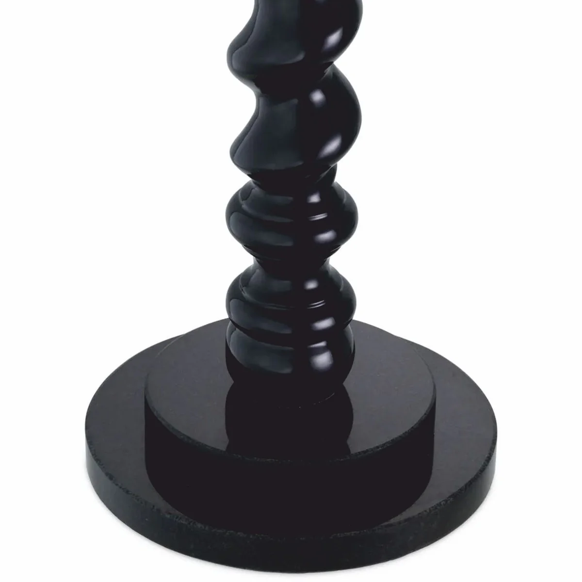 Luxus Tischleuchte Schwarz / Beige H. 81 cm - Schreibtischleuchte