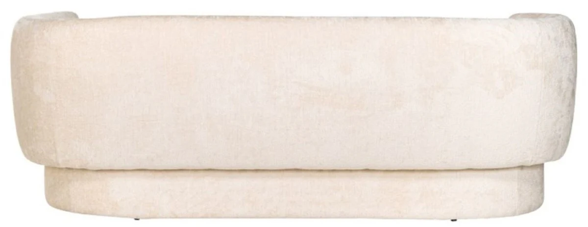 Luxus Sofa Weiß 210 x 85 x H. 73 cm - Wohnzimmer Sofa - Wohnzimmer Möbel - Luxus Möbel - Wohnzimmer Einrichtung - Luxus Einrichtung - Luxus Qualität