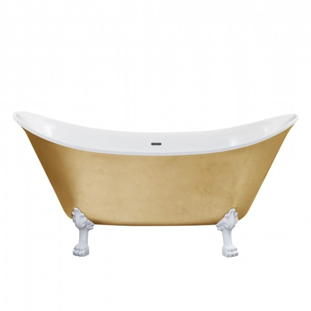 Jugendstil Badewanne freistehend Gold Modell He-Lyd 1730mm - Freistehende Retro Antik Badewanne Barock Stil