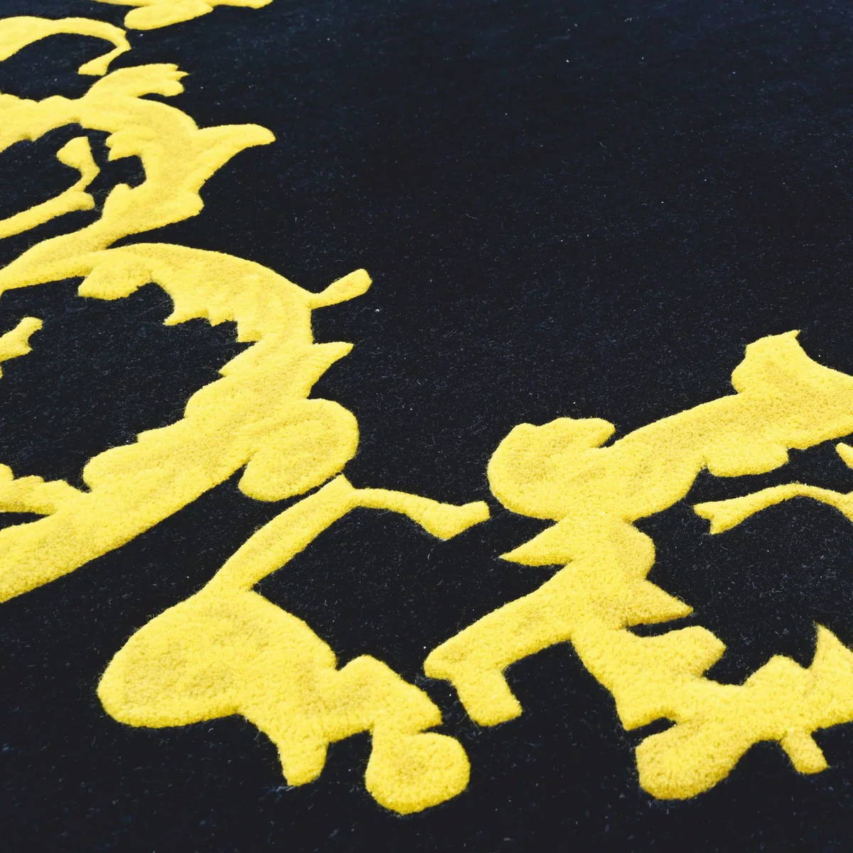 Luxus Teppich Schwarz / Gold - Verschiedene Größen - Luxus Interior