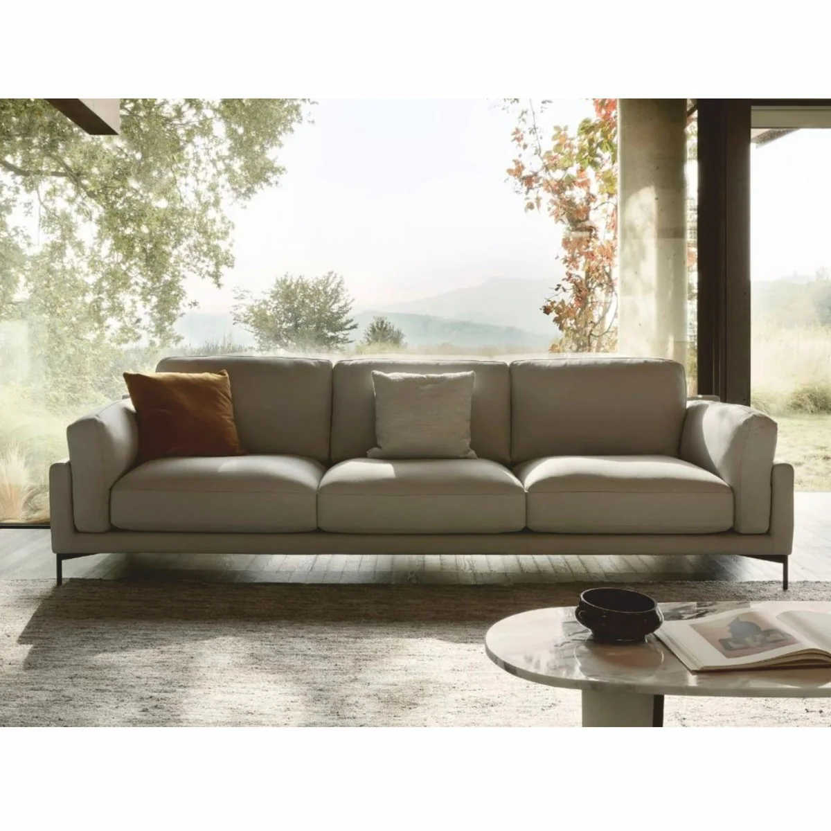 Luxus Sofa Grau 300 cm - Luxus Wohnzimmer & Hotel Möbel