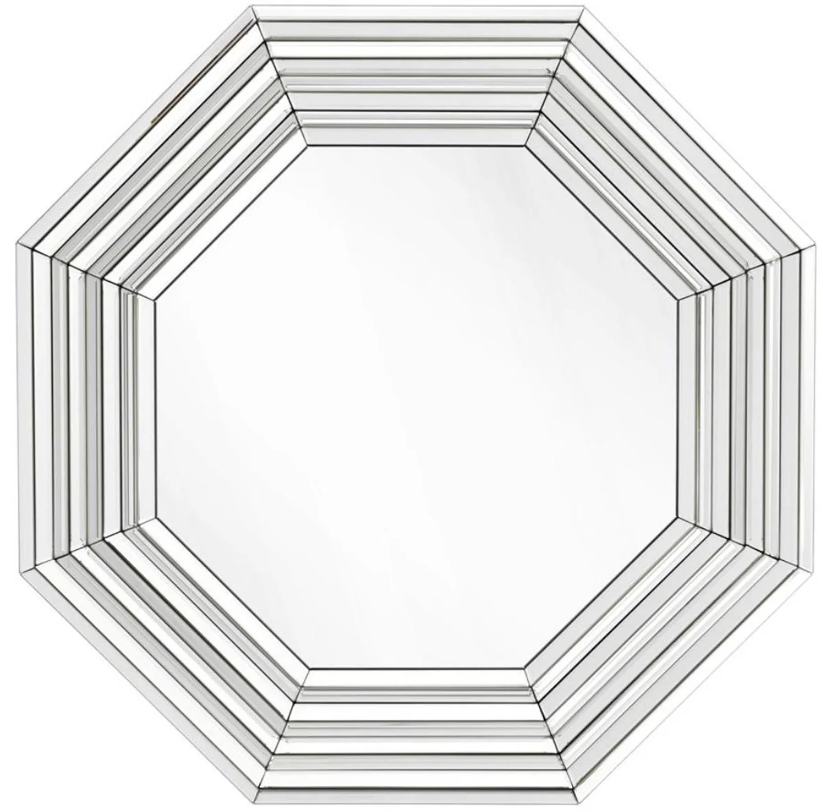 Luxus Wohnzimmer Spiegel / Wandspiegel 106,5 x H. 106,5 cm - Wohnzimmermöbel