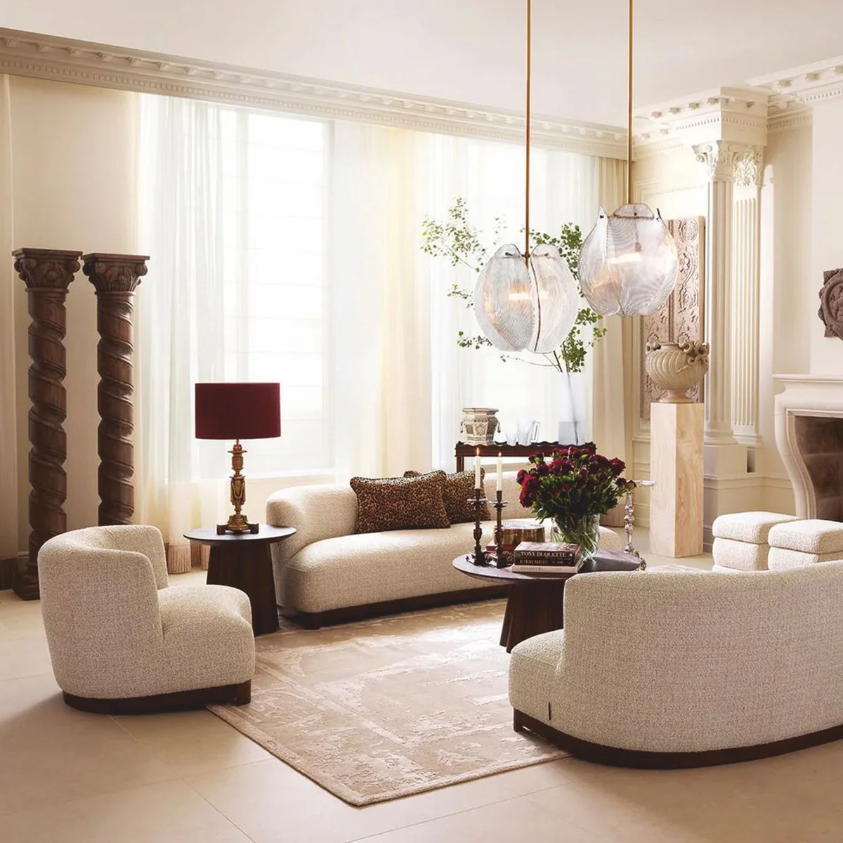 Luxus Deko Kissen Leopard Beige / Schwarz 60 x 40 cm - Deko Accessoires