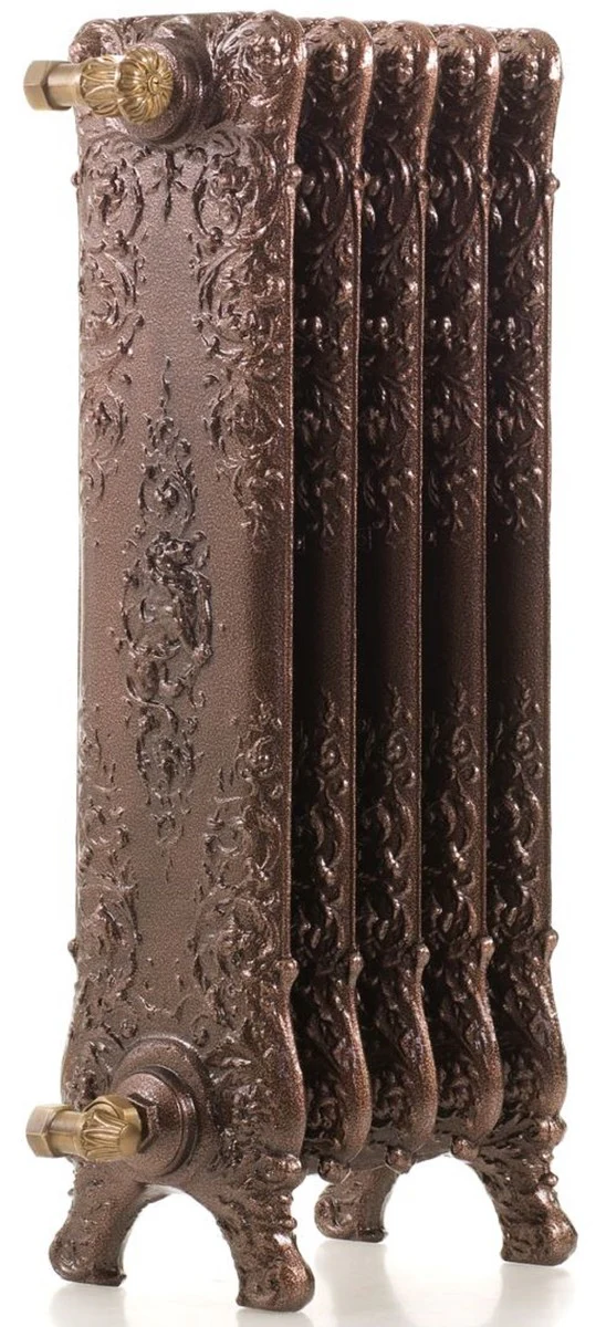 Luxus Barock Gusseisen Heizkörper H. 80 cm - Verschiedene Farben & Größen - Vintage Heizung - Antik Stil Zentralheizkörper - Wasserheizkörper mit Ornamenten
