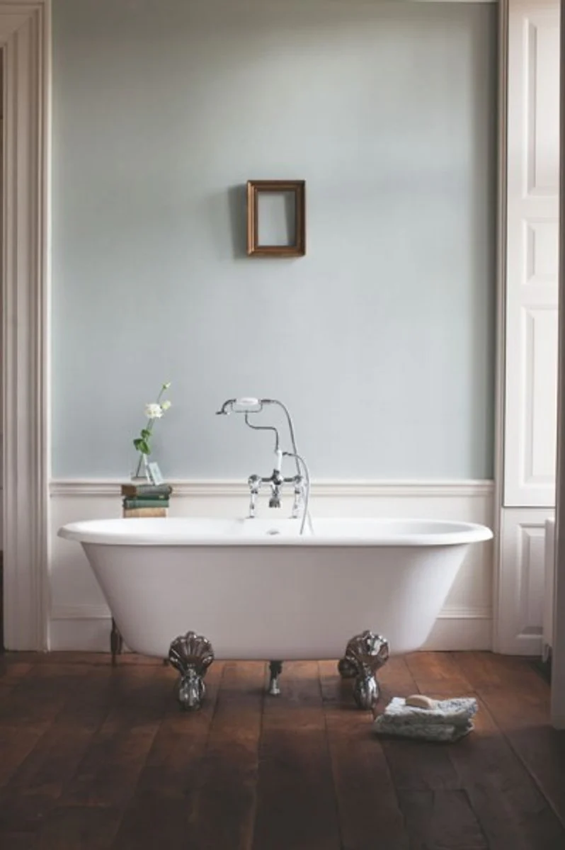 Jugendstil Badewanne Naturstein freistehend 1700mm BBlan Weiß - Freistehende Retro Antik Badewanne