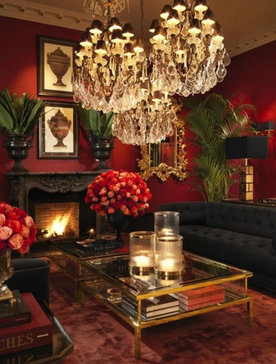 Luxus Sofa 3 Sitzer Schwarz - Hotel Einrichtung