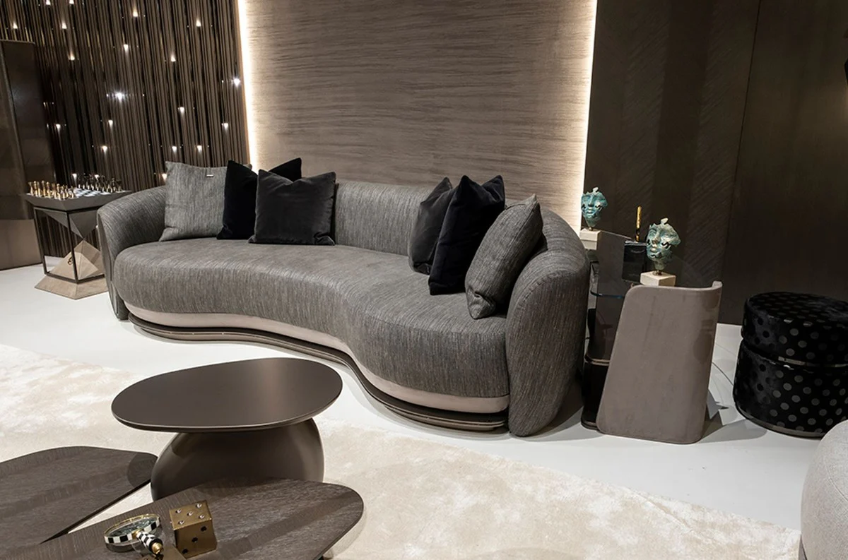 Luxus Schach Beistelltisch Dunkelbraun / Weiß / Beige / Bronze 50 x 50 x H. 70 cm - Wohnzimmer Beistelltisch - Hotel Tisch - Wohnzimmer Möbel - Hotel Möbel - Luxus Qualität