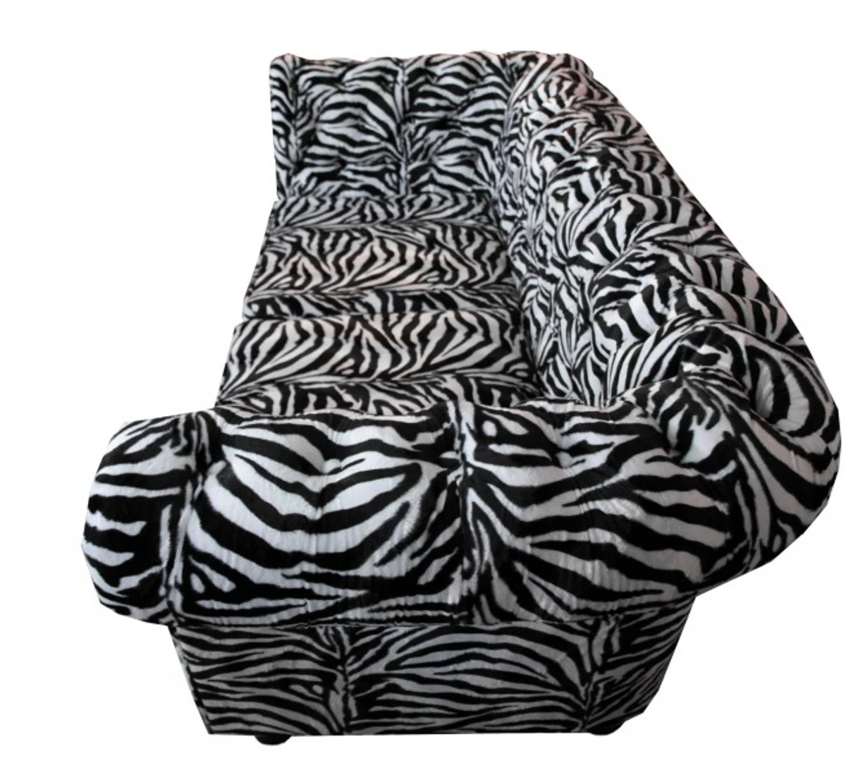 Designer Chesterfield Sofa Zebra - Designer Wohnzimmer Möbel
