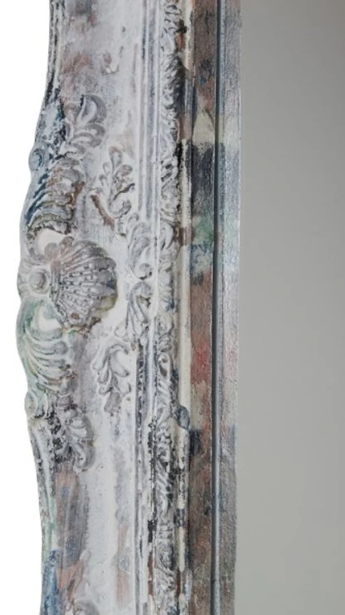 Barockstil Spiegel / Wandspiegel Antik Grau 42 x H. 54 cm - Barock Möbel