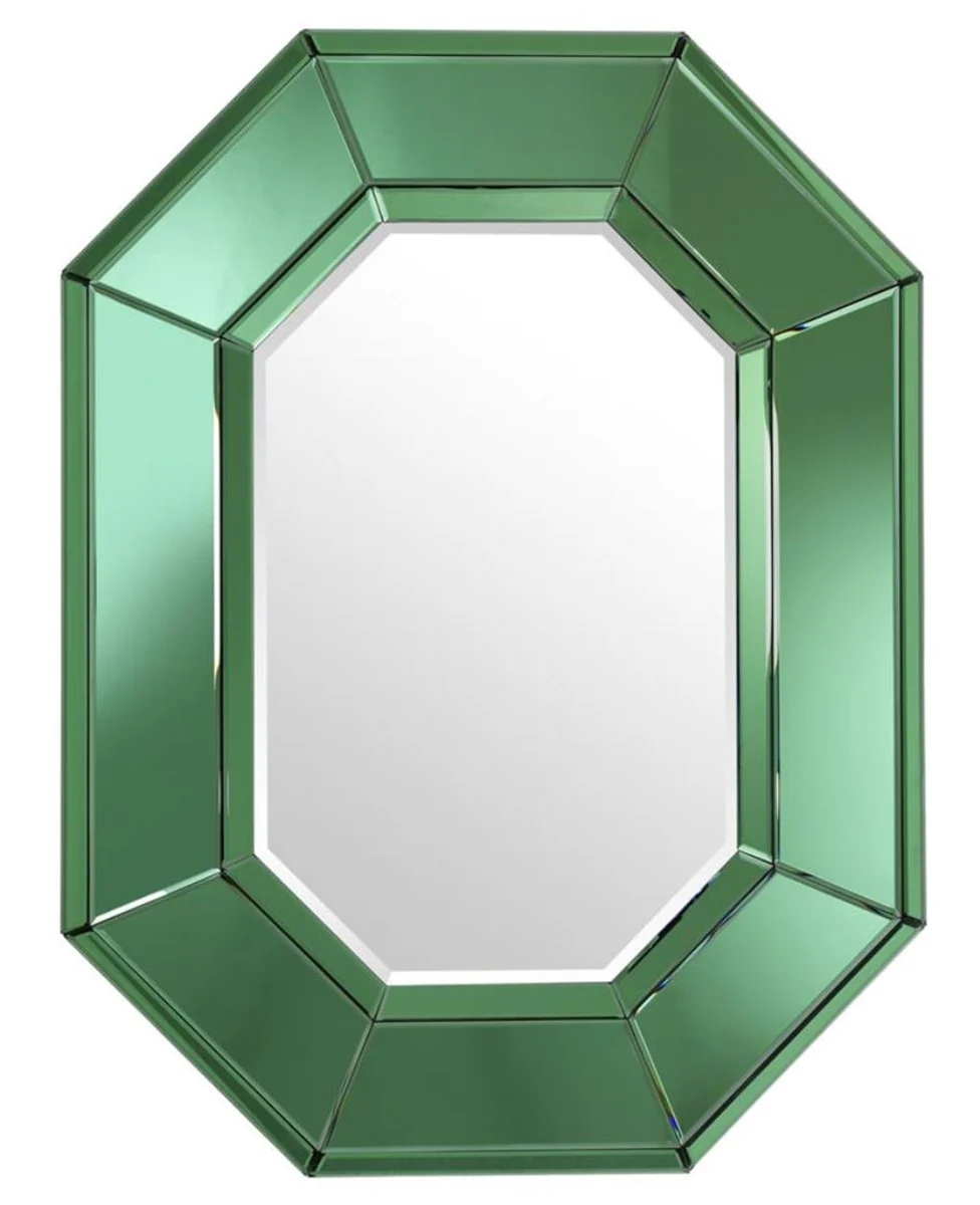 Luxus Wohnzimmer Wandspiegel Grün 80 x H. 106 cm - Designer Spiegel