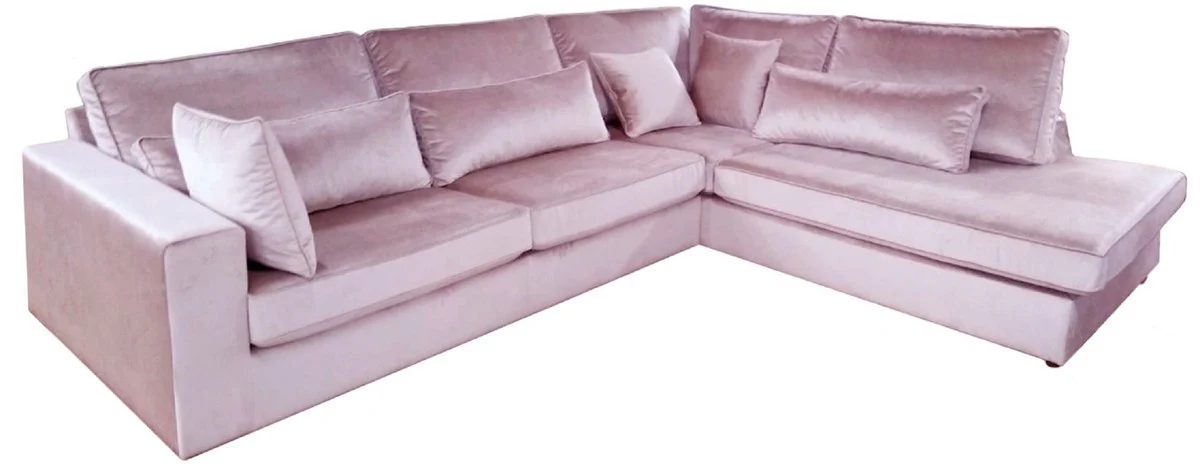 Luxus Ecksofa 317 x 250 x H. 87 cm - Verschiedene Farben - Modernes Wohnzimmer Sofa mit Kissen - Moderne Wohnzimmer Möbel