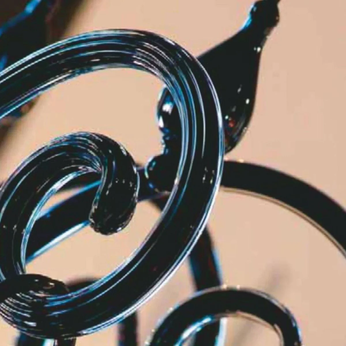 Luxus Barock Kristallglas Kronleuchter Schwarz / Gold Ø 60 x H. 70 cm - Made in Italy