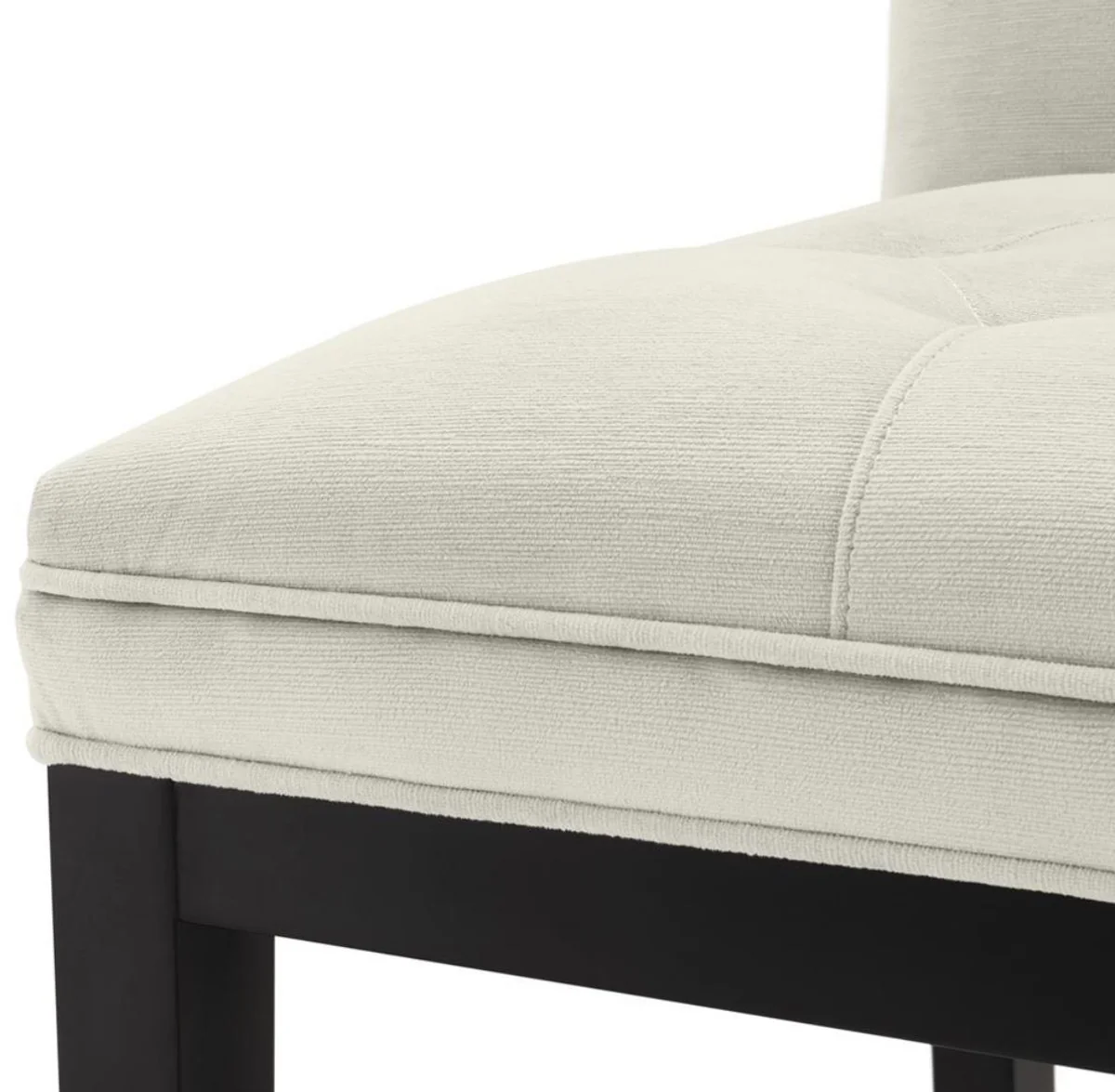 Luxus Barstuhl Hellgrau / Schwarz 51 x 63 x H. 110 cm - Hotel Restaurant Club Möbel