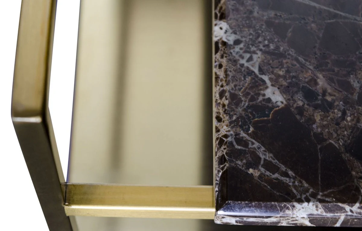 Luxus Couchtisch Gold 60 x 60 x H. 36,5 cm - Designer Wohnzimmertisch