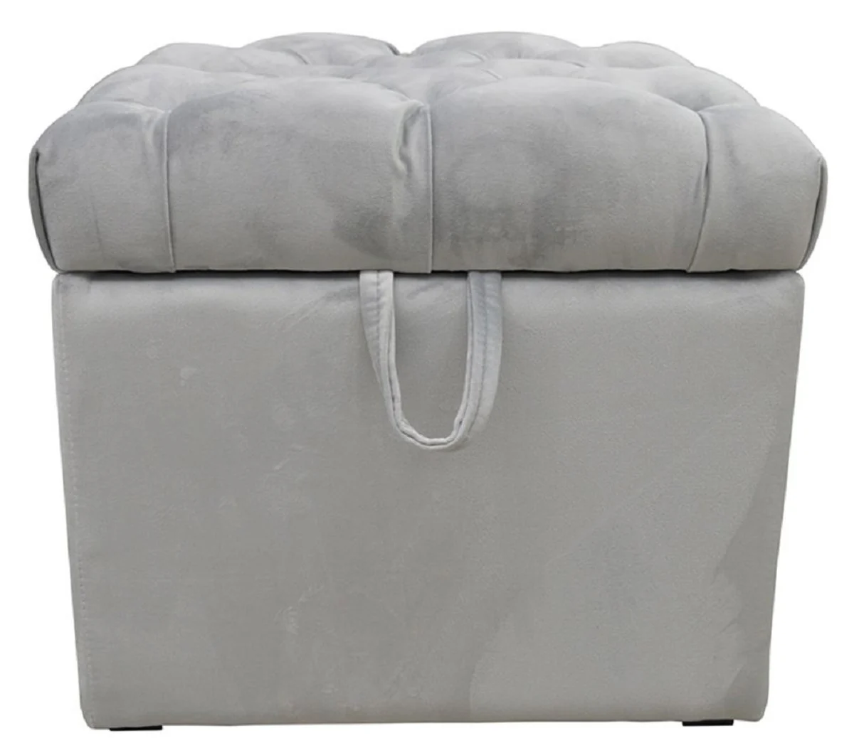 Luxus Chesterfield Truhe mit Sitzfläche 50 x 50 x H. 48 cm - Verschiedene Farben - Gepolsterter klappbarer Hocker - Hocker Truhe - Luxus Qualität