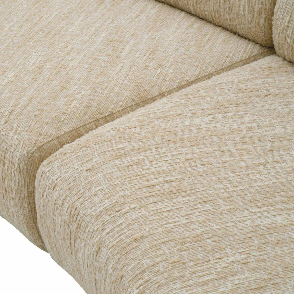 Luxus Sofa Creme / Schwarz 360 cm - Gebogenes Wohnzimmer & Hotel Sofa