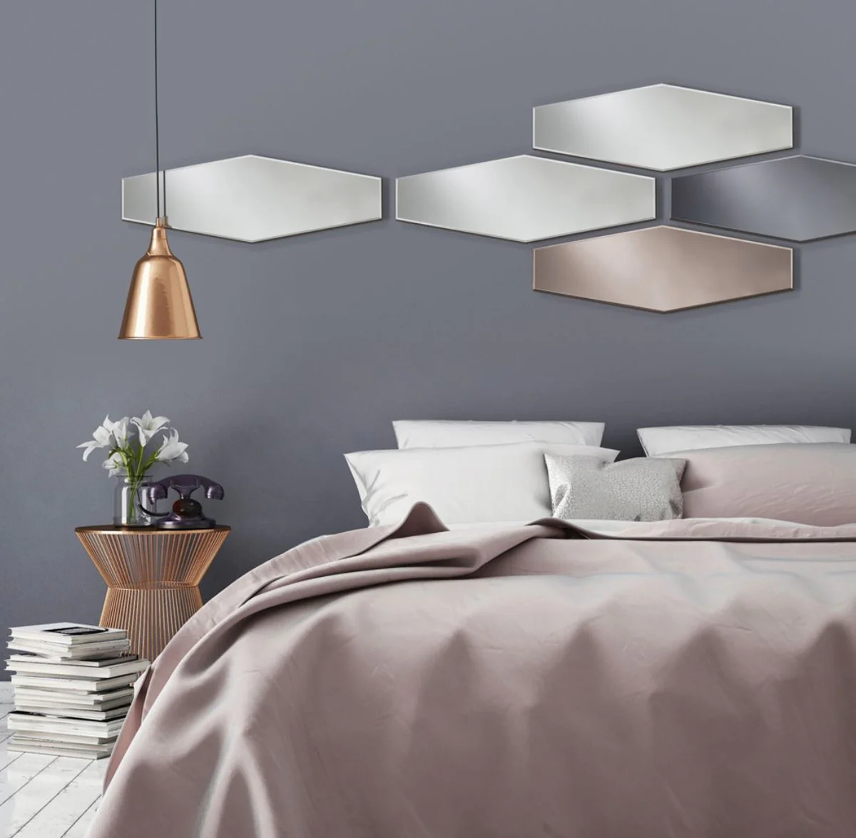 Designer Spiegel Grau 27 x H. 80 cm - Designer Kollektion