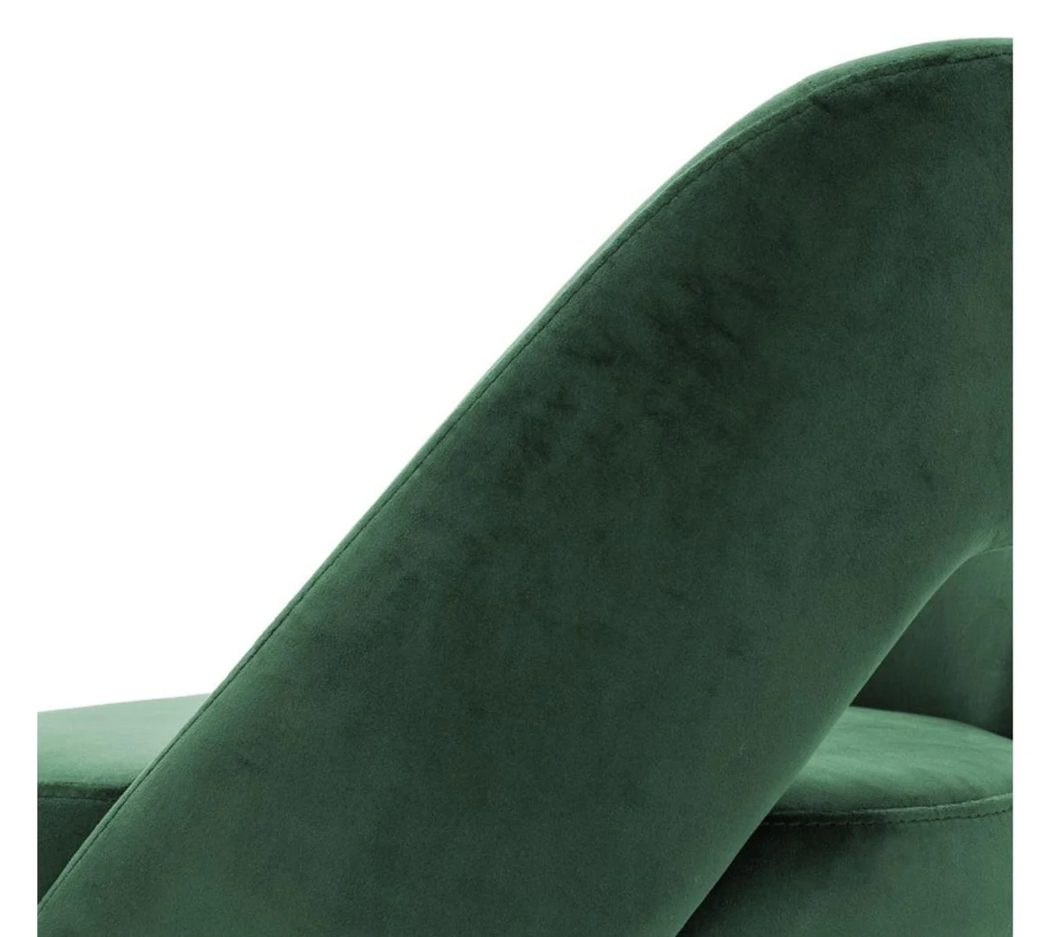 Luxus Barstuhl Grün / Schwarz 50 x 50 x H. 90 cm - Luxus Barhocker mit Rückenlehne