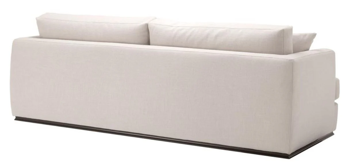 Wohnzimmer Sofa Naturfarbig 234 x 103 x H. 86 cm - Luxus Qualität