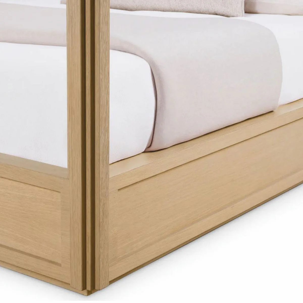 Luxus Himmelbett Naturfarben 228,5 cm - Schlafzimmer & Hotel Möbel