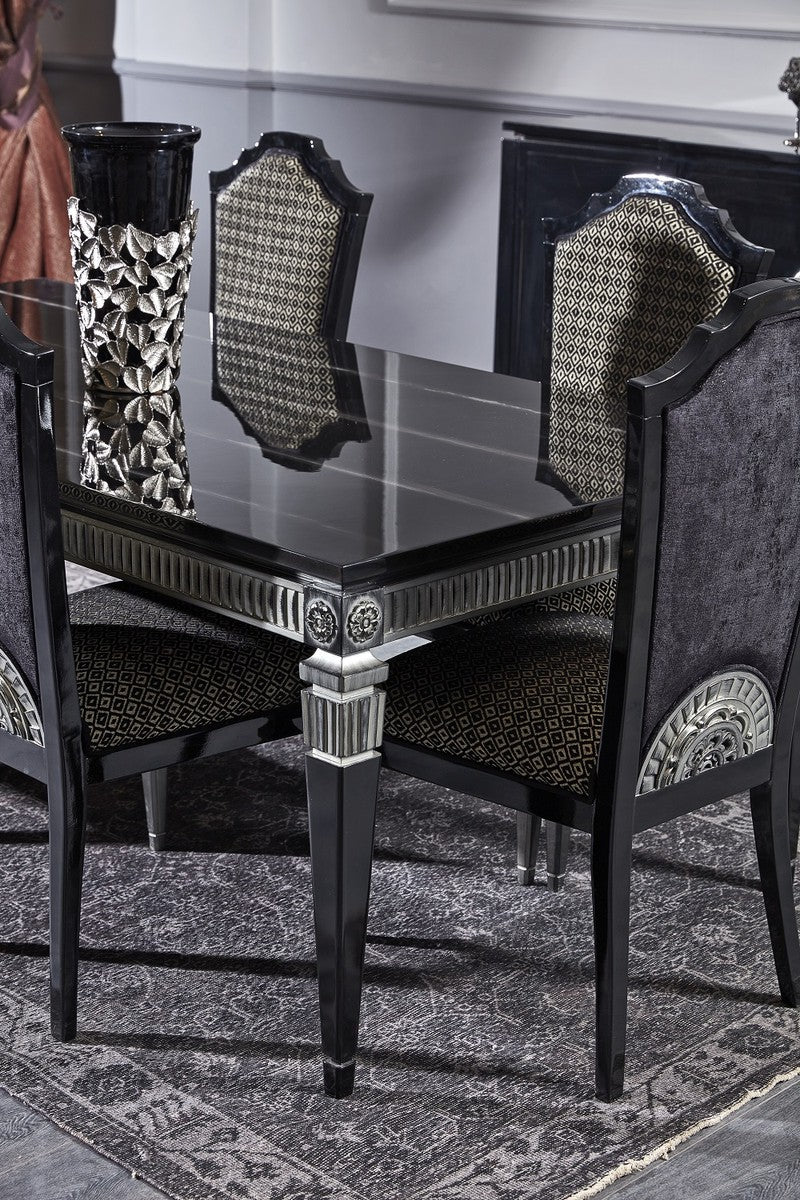 Luxus Barock Esszimmer Set - Esstisch und 6 Esszimmerstühle - Esszimmermöbel im Barockstil