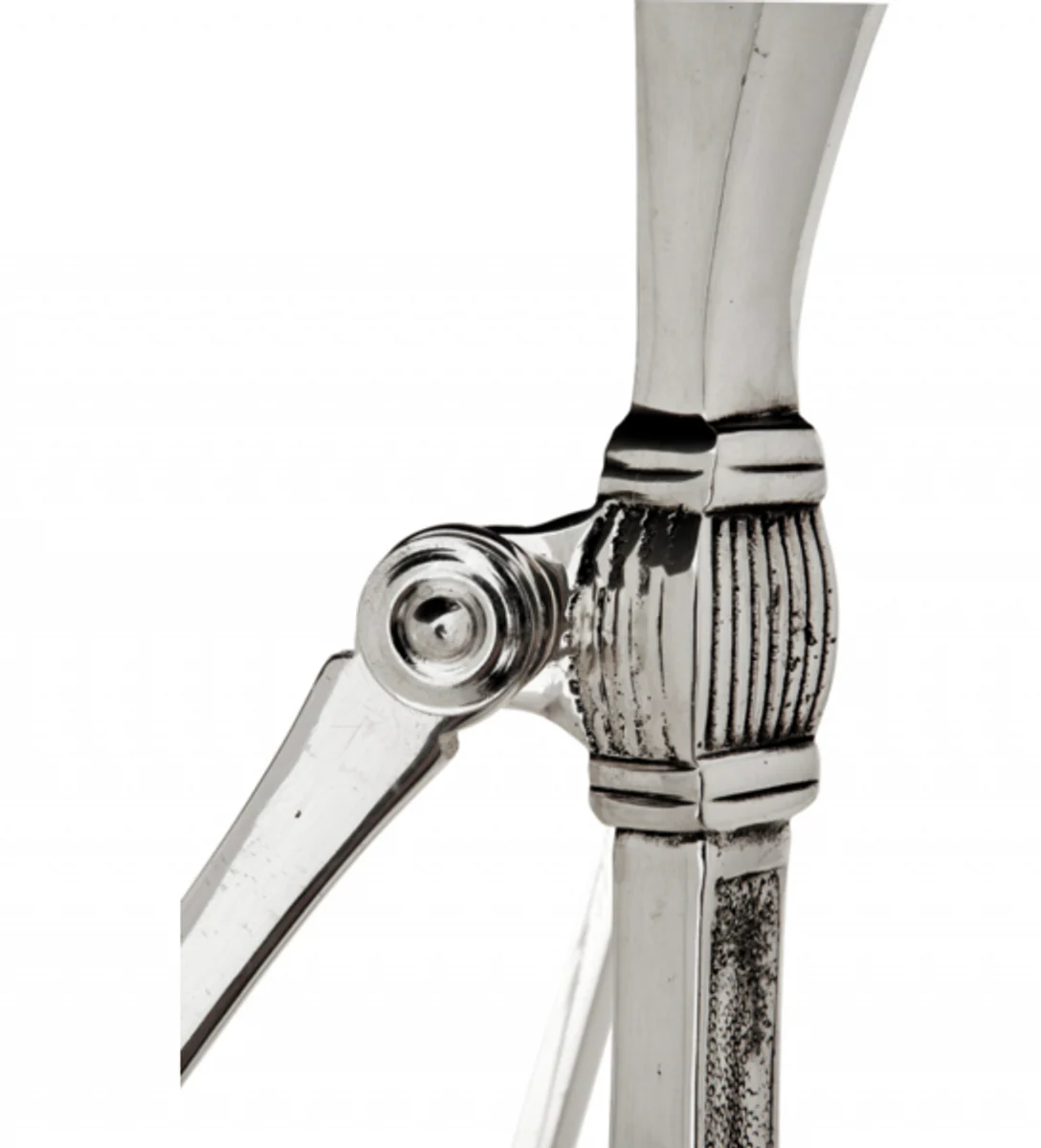 Luxus Art Deco Designer Beistelltisch Antik Silber - Hotel Tisch Möbel