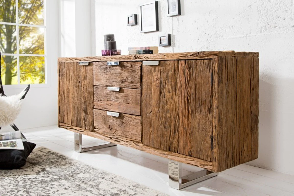 Luxus Sideboard B.160 x H.75 x T.40 - Fernsehschrank - Kommode - Handgefertigt aus Massivholz!