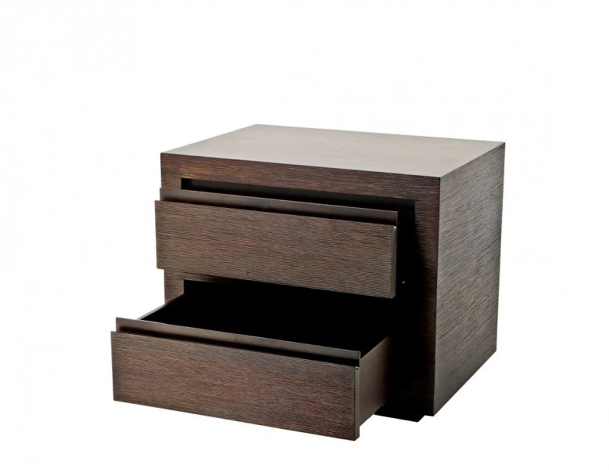 Luxus Mahagoni Schrank mit 2 Schubladen 62 x 45 x H. 53 cm - Luxus Kollektion