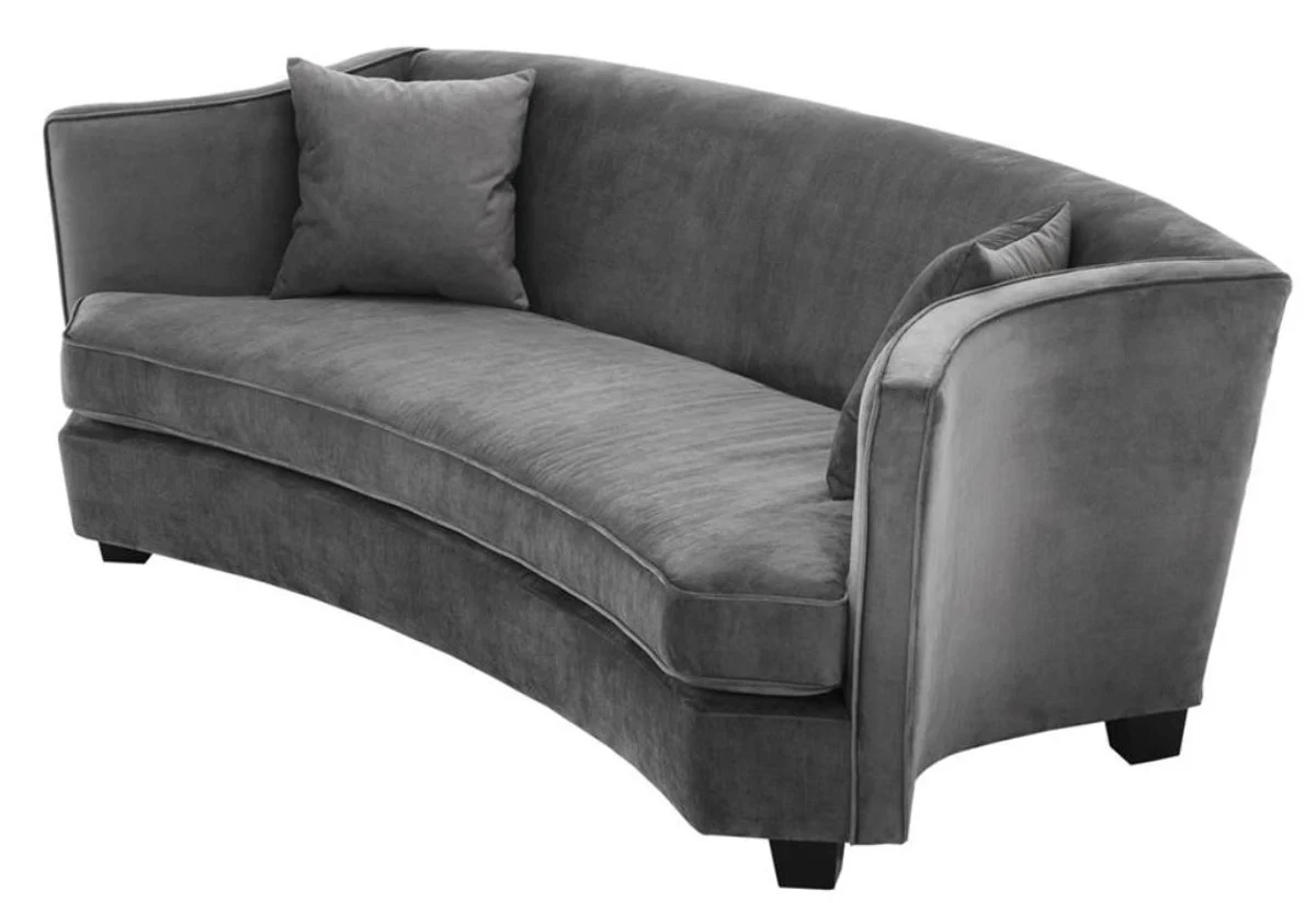 Luxus Sofa Grau 226 x 110 x H. 74 cm - Luxus Wonzimmer Möbel